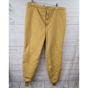 Cabelas Winter Pants Mens XL Mustard Beige Nylon Outdoor